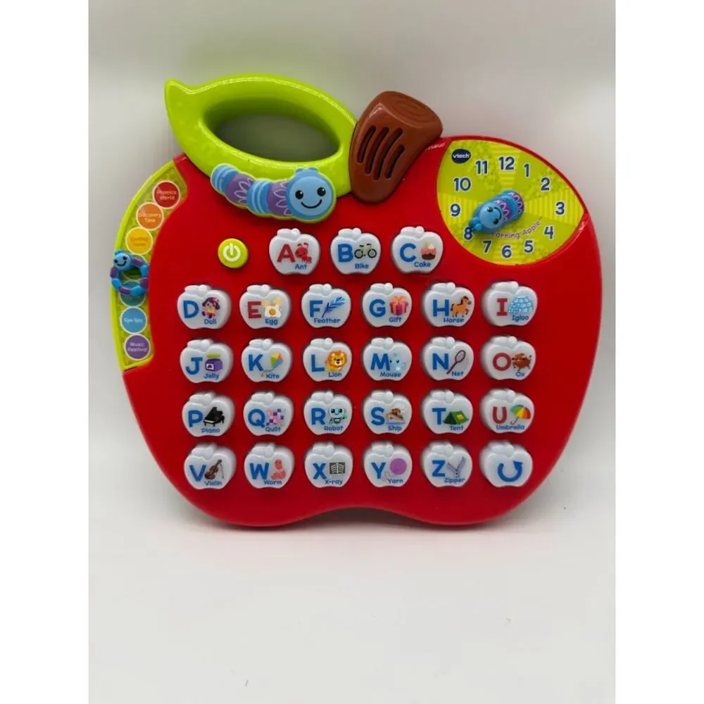VTech Alphabet Apple electronic learning toy,  26 light-up letter buttons.